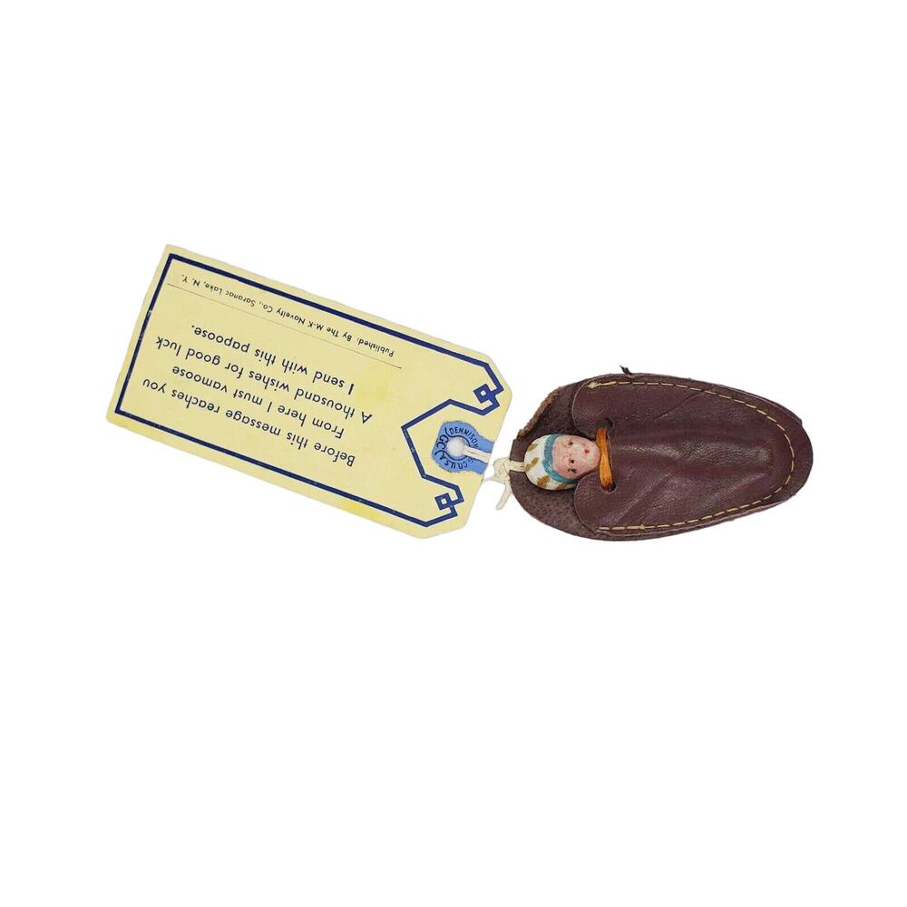 Vintage Greeting Card and Indian & Leather Case Retro USA Unisex Multi-Color